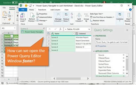power query for excel 365|how to open query editor in excel.